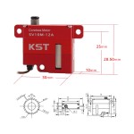Vendite calde KST SV10M-12A Super alta tensione 9.0Kgf.cm 0.11sec/60. Ala Coreless per alianti RC e uav industriali